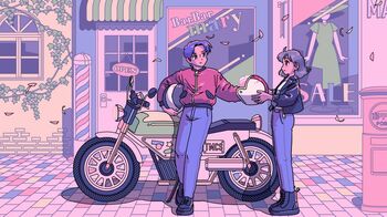 『マリマリマリー』東京モーターサイクルショーとコラボ　カプセルトイやアニメの世界に入れるフォトパネルも！