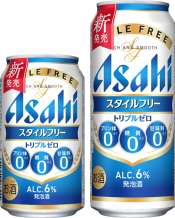 『アサヒスタイルフリートリプルゼロ』販売好調　年間販売目標を2割増の180万箱へ上方修正