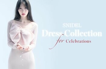 ＜SNIDEL（スナイデル）＞雑賀サクラが纏う、「Dress Collection for Celebrations」を公開！