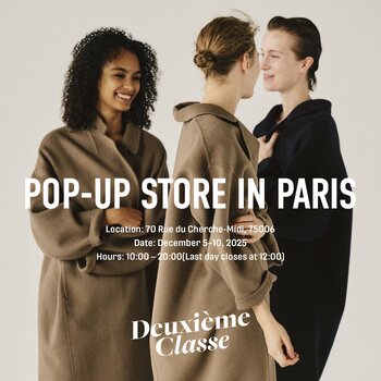 【Deuxieme Classe】ブランド設立30周年を記念し、パリにて初の海外POP-UP STOREを開催
