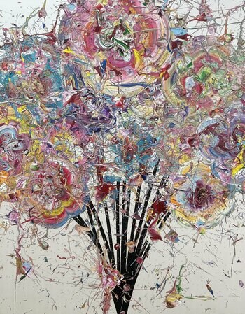 春の訪れを感じる鮮やかで瑞々しいブーケの作品　奥田雄太の新作個展「With Gratitude」、Gallery & Bakery Tokyo ８分にて4月11日から開催