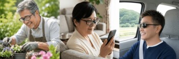 40歳以上・約7,800万人の時代に新提案！鯖江の眼鏡職人が開発、“掛け替えない”多機能メガネ『mky-Free Focus』