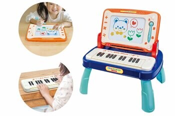 将来の夢はアーティスト？ピアニスト？両方遊べて大満足の「よくばりプレイデスク」が12月新発売！