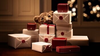 2025年12月12日～28日まで カルティエ ホリデーポップアップ「THE ART OF GIFTING」を銀座で開催。パンテールのオーナメントで彩られたクリスマスツリーも登場