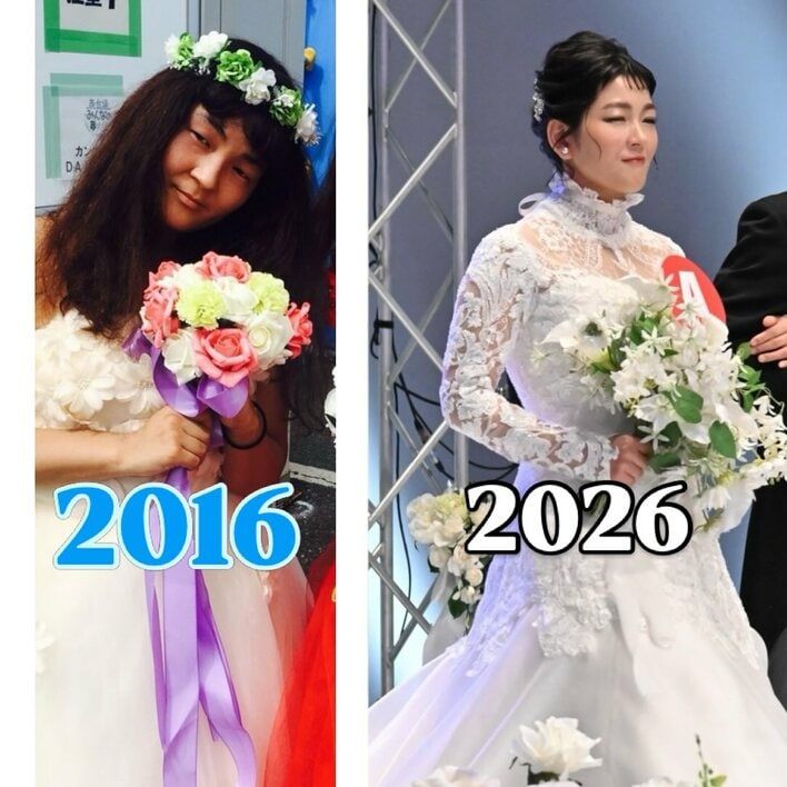 10年越しのウェディングドレス姿公開で「めっちゃステキ」と反響！ゆに