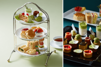 【水戸プラザホテル】新緑を味わう贅沢。抹茶やピスタチオなど、グリーンカラーに染まる爽やかなアフタヌーンティーが登場！