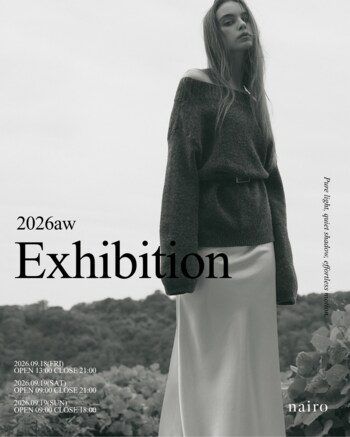 nairo、リブランディング後初となる「2026AW Exhibition」を表参道にて開催