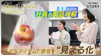 「りんご」「ライム」「シュガー」…身近なアイテムを使った“感覚の見える化”実験で、社内の製品理解を深める！第一三共ヘルスケア「Medi Theater」第5話