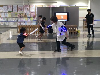 【子どもの館初登場】北九州市発祥のデジタルスポーツ「Cyber KASSEN」を開催、3時間で100名以上が体験