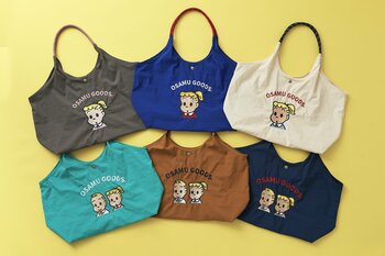 【OSAMU GOODS】新登場！レトロポップなジル＆ジャックを贅沢な刺繍で表現。軽量なのに頼れる収納力。軽撥水＆肩掛けしやすいロープハンドルで毎日の買い物から旅行まで幅広く活躍する可愛いトートバッグ
