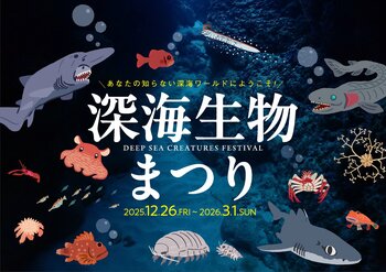 【横浜・八景島シーパラダイス】冬だからこそ体験できる深海生物にフィーチャーしたイベント！『深海生物まつり』 【２０２５年１２月２６日（金）～２０２６年３月１日（日）】