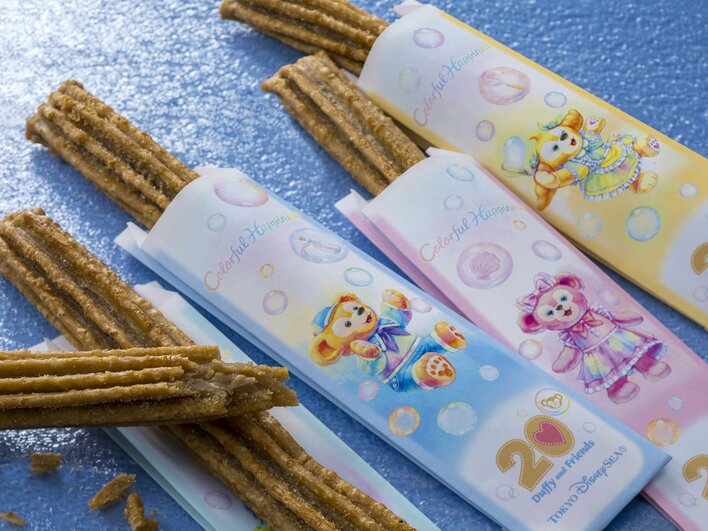 【画像23枚】初登場の「ダッフィーまん」やシャボン玉モチーフのポップコーンバケットなどダッフィーの20周年の新メニューを見る