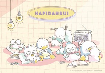 サンリオキャラクターズより「のんびりシエスタシリーズ」が9月23日(水)より『はぴだんぶいPOP-UP STORE×むにゅぐるみパティオ』にて販売＆EC予約開始