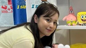 久慈暁子 生後4ヵ月長女がスポンジ・ボブに夢中！？な姿を公開！首を伸ばして熱視線を送る様子に「めっちゃ見てる」「色んなものに興味がわいてますね」