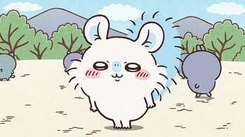 アニメ『ちいかわ』　第263話「寄生②／毛玉」