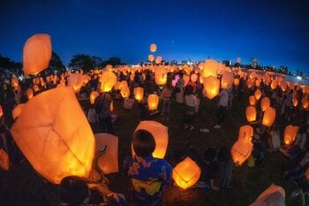 【福岡県八女市】神社で願いを夜空へ。福島八幡宮「七夕祈願祭」開催　100組限定でLEDスカイランタンを授与（7月4日）