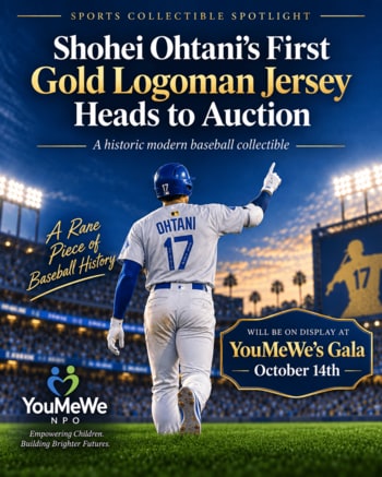 大谷翔平の「東京シリーズ」着用ユニフォーム、YouMeWeガラ 2026 にて展示