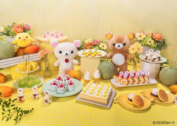 リラックマがニューオータニ（幕張・大阪）のスイーツビュッフェに初登場！ 「ホテルニューオータニ」×「リラックマ」スーパースイーツビュッフェ～ひだまりのメロン・マンゴー＆ハニー～