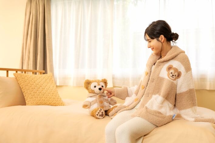 ダッフィー ❌ジェラピケ　販売終了のクリーム　ルームウェア　最終値下げ ダッフィー×ジェラピケ】ふわふわなルームウェアが登場