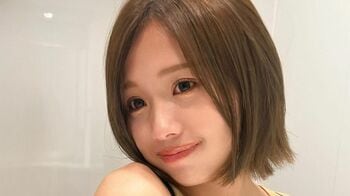 ばんばんざい・るな　肩だしセクシーなタンクトップ姿で髪色の変化を報告「なんでそんなに可愛いの？」