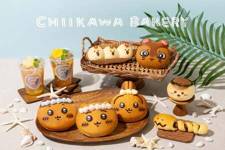 花かんむりをした「ちいかわパン」がキュート！「映画ちいかわ」公開記念で「ちいかわベーカリー」に限定コラボパンやドリンクが登場