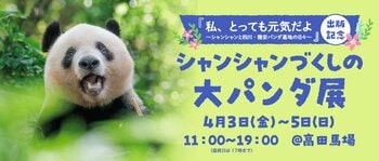 【3日間限定】写真集『私、とっても元気だよ　シャンシャンと四川・雅安パンダ基地の日々』出版記念「シャンシャンづくしの大パンダ展」&団体旅行開催が決定！！