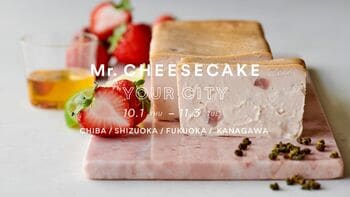 【Mr. CHEESECAKE YOUR CITY】人生最高のチーズケーキのポップアップストアを千葉・静岡・福岡・神奈川に出店！