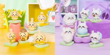 ちいかわ ハチワレ うさぎ モモンガ ジェムリーズ GASHAPON『ちいかわ ジェムリーズ』カプセルトイ うさぎの耳に指輪や