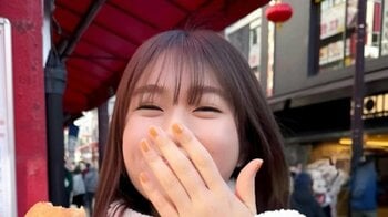 「最高の笑顔に癒やされます」渋谷凪咲“あまじょっぱの極み”横浜中華街で念願グルメ堪能ショットに「癒やされる」の声