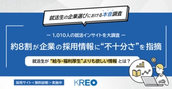 【1,010人の就活インサイトを大調査】約8割が企業の採用情報に“不十分さ”を指摘