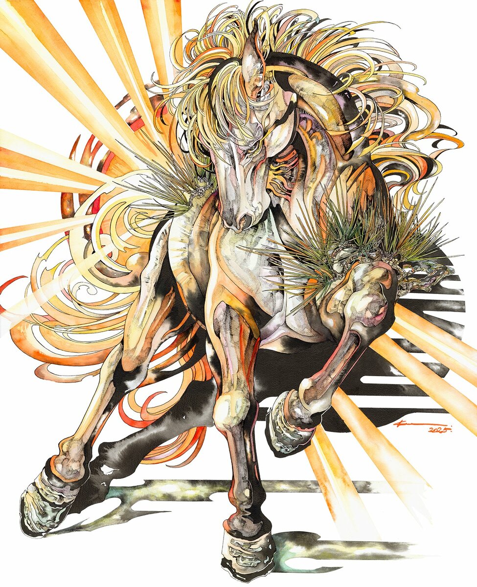 ペンと水彩で動植物を描き「生命の息吹」を感じさせるアーティスト