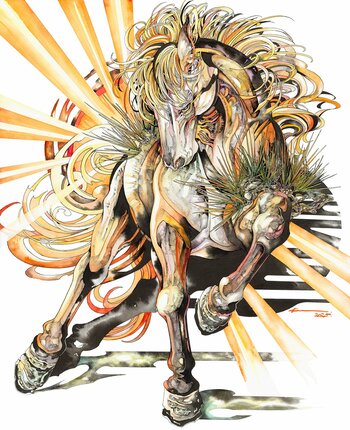 ペンと水彩で動植物を描き「生命の息吹」を感じさせるアーティスト、KEN MATSUDA氏のアートエキシビジョン “マツダケンの作品展” をバーニーズ　ニューヨーク銀座本店で開催