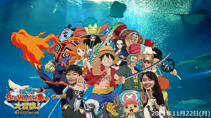 ワンピース』＆水族館がコラボ！麦わらの一味に仲間入りできる