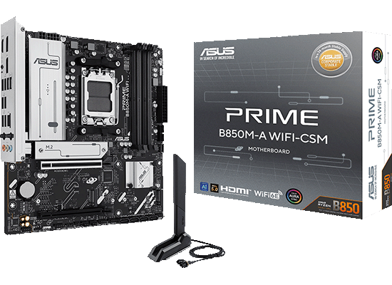 ASUSから、B850チップセット搭載 MicroATXマザーボード『PRIME