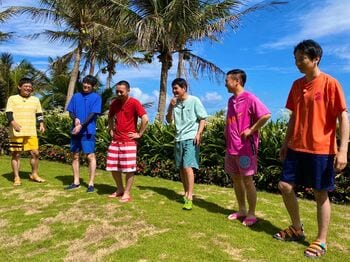 高級海鮮料理や絶景無人島クルーズなどをかけ華大千鳥メンバーが大はしゃぎ！