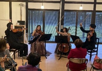 【福岡県庁】東峰村・添田町でプロの演奏家によるミニコンサートを開催！＜AIR（Artist In Residence）事業＞