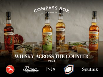 ウイスキー界の異端児「COMPASS BOX（コンパス ボックス）」が贈る新企画「Whisky Across the Counter」第一弾を9月17日（水）より１ヶ月限定で開催！