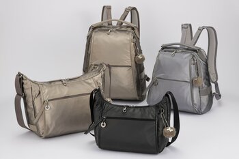 後ろ姿を上品に彩る、華やかな軽量バッグシリーズ「カナナルミニア」デビュー