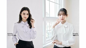 「ViVi合繊2WAYリボンレギュラーブラウス」登場～控えめリボンで上品な印象を演出～