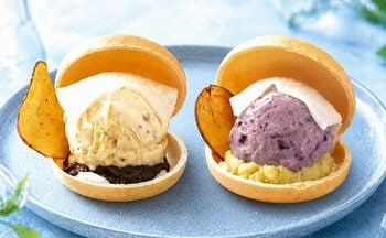 掛川のお芋スイーツ専門店に秋限定「もちっとアイスもなか」登場！もなか×求肥×お芋アイスの新食感【おいもや】