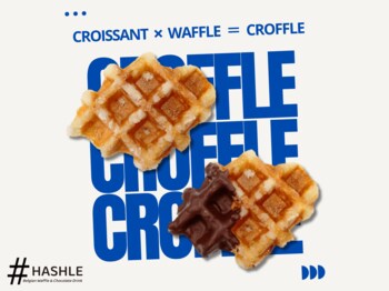 【HASHLE(ハッシュル)】『ミニクロッフル』(クロワッサン×ワッフル)が3月1日(日)から期間限定で登場