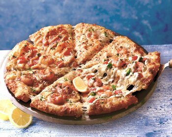 華やかな 人気と新作のシーフードを味わう贅沢な一枚　『至高のシーフードクォーター』発売！『大海老のシーフードタルタル』も登場