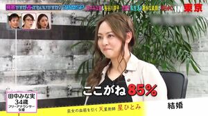 田中みな実は“来年結婚する確率が85%”！？星ひとみが占い診断