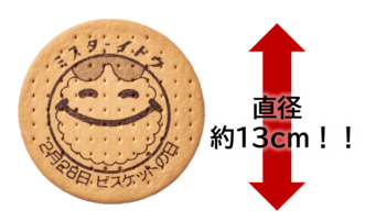 ２月２８日はビスケットの日『でかビス』配布イベント実施