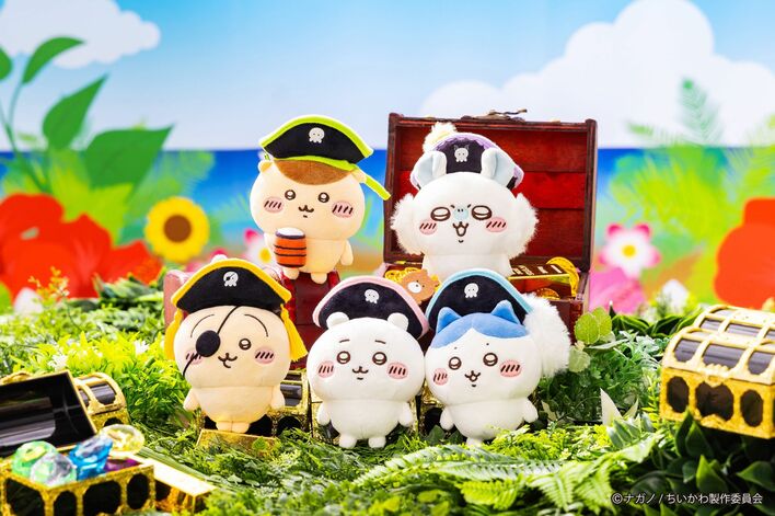 ちいかわ 【 アドベンチャー マスコット セット 】海賊 お台場 冒険王　10個 画像62枚】海賊になったちいかわの第2弾新作グッズがお台場冒険王2024