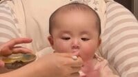 「いいお顔しますねぇ」生後6ヵ月の赤ちゃんが人生初トマト挑戦で表情が一変！？愛らしいリアクションに「完全に人生一周目」と反響【激かわキッズ奇跡の瞬間】