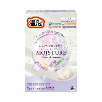 アース製薬から、たっぷり潤う6種の保湿成分を配合『温泡 モイスチャーシルクアロマ 12錠入』を新発売