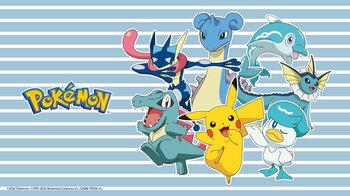 夏の海をテーマにしたポケモンとのコレクションが登場