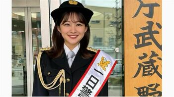 原田葵アナ1日警察署長を務める　制服＆ヘルメット姿で交通安全呼びかけ「私も安全を守って生活します」