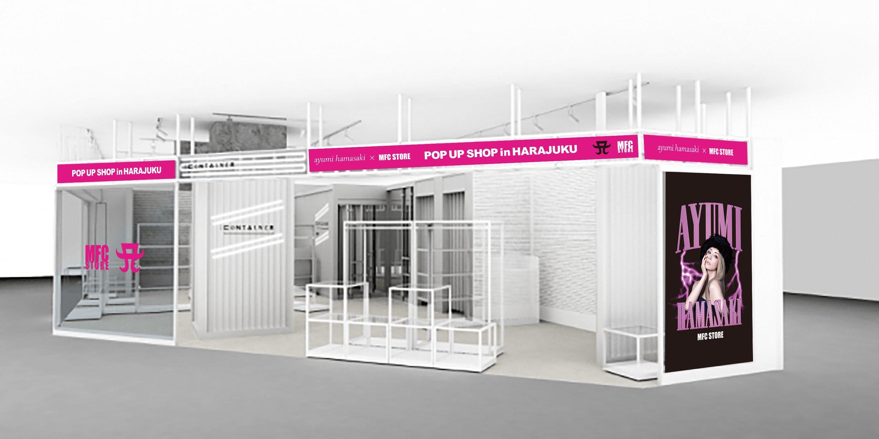 MFC STORE BEANIE キャップ　浜崎あゆみ　ラフォーレ原宿　コラボ MFC STORE」と浜崎あゆみさんによるコラボレーションアイテムを12月27